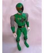 2002 Ninja Storm Green Power Ranger 5.5&quot; Jointed Action Figure Glider Cycle - $149.72 MXN