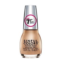 Sinful Colors Power Paint Gel Like Nail Polish 24K Drips Gold Step 1 NEW - $12.19