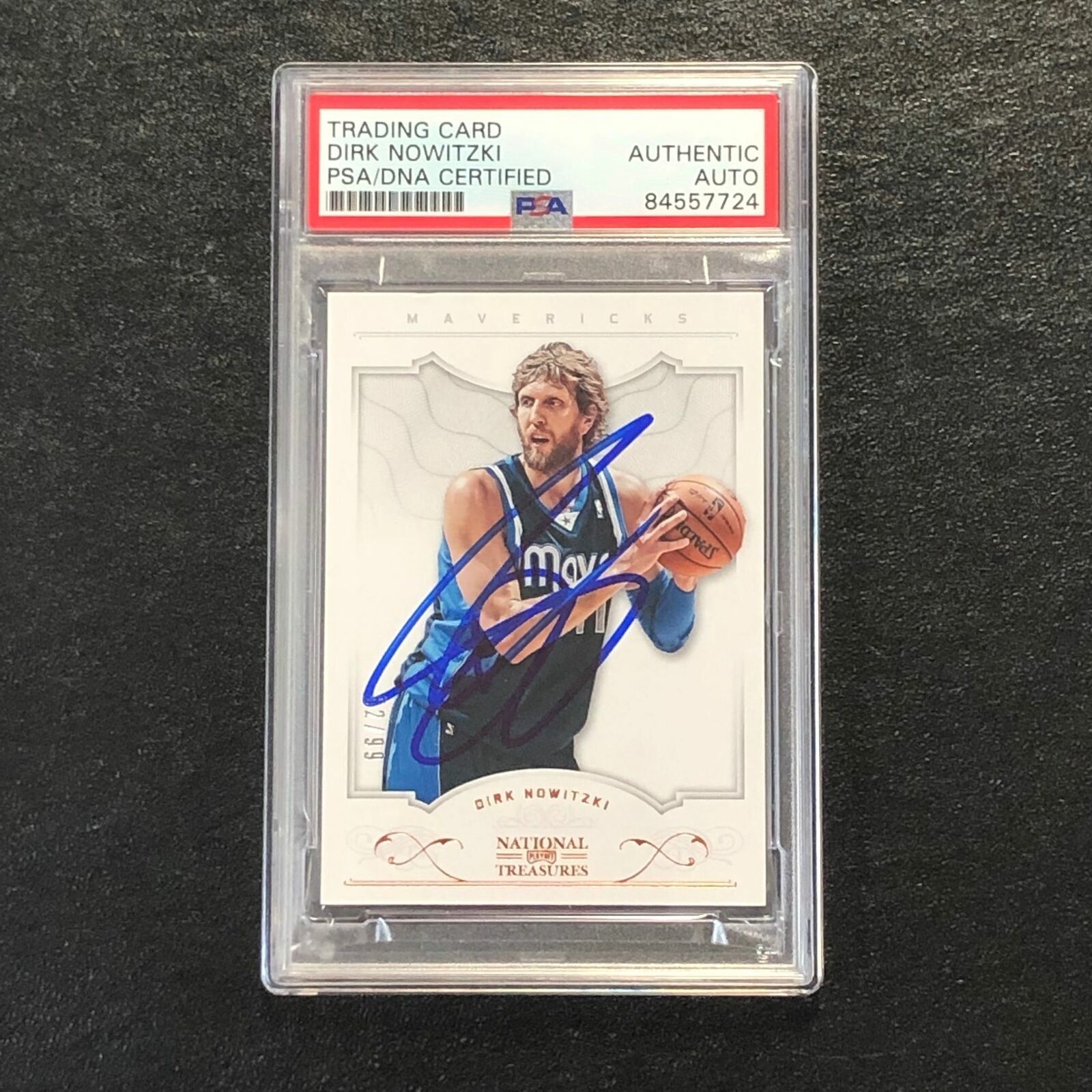 Primary image for 2012-13 National Treasures #17 Dirk Nowitzki Signed Card AUTO PSA/DNA Slabbed Ma