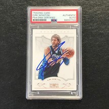 2012-13 National Treasures #17 Dirk Nowitzki Signed Card AUTO PSA/DNA Slabbed Ma - £625.46 GBP