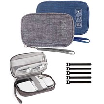 Cable Organizer Bag, 2Pcs Travel Cord Organizer Pouch Small Electronics Accessor - £22.42 GBP