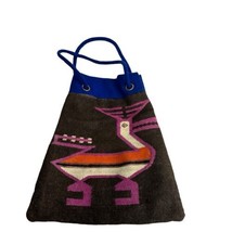 folklore quito handwoven Zapotec Bird Backpack Purse Tote bag Equador - £35.56 GBP