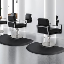 Salon Mats For Hair Stylists 3&#39; X 4&#39; Barber Shop Salon Chair Mats - Blac... - $71.92