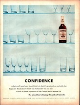 Corbys American Whiskey 1960 Vtg PRINT AD 10.5x13 Confidence Barware on ... - £20.74 GBP