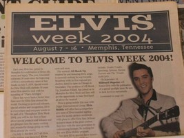 Elvis Week Event Guide 2004 Elvis Presley Magazine Newspaper Memphis - £5.42 GBP