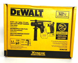 NEW DeWALT DCH072B 12V Li-ion Brushelss 9/16&quot; SDS Plus Rotary Hammer, To... - $108.89