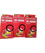 RC-C0006 Ink Cartridge Black new in box Lot Of 3 - $17.77