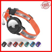 Reflective AirTag Cat Collar with Integrated Holder &amp; Bell - Adjustable ... - $530.60 MXN
