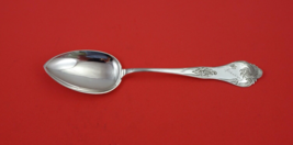 Norwegian Sterling Silver Dessert Spoon brite-cut by J. Nonstad 7&quot; - €77,09 EUR