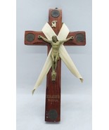 Vintage Wall Cross Scala Santa Roma Crucifix 6 In 1952 - $54.29 CAD