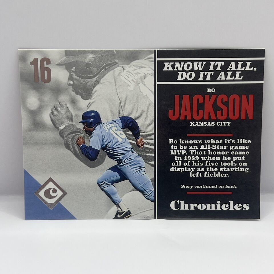 Primary image for 2017 Panini Chronicles Baseball Bo Jackson Base #46 Kansas City Royals