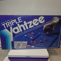 1982 Triple Yahtzee Game Milton Bradley COMPLETE  VGC Vintage - £11.72 GBP