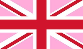 Pink United Kingdom UK British Flag - 3x5 Ft - £15.97 GBP