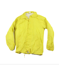 Deadstock Vtg 90s Youth Size 10-12 Lined Windbreaker Coaches Jacket Yell... - $27.67