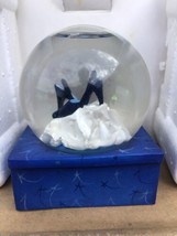 1x Annie Lee Snow globe blue suede shoes rare New In Box - $28.70