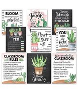 Cactus Classroom Motivational Posters | Set of 9 | Educational Supplies - £17.74 GBP