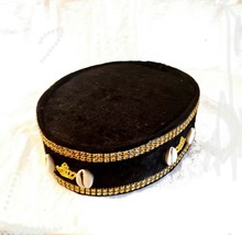 Traditional Cowrie kufi Velvet Hat cap. Wedding chief Ozo Velvet Hat Cap - $50.00+