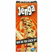 Classic Jenga Game With Genuine Hardwood Hasbro A2120 new 6 and up - £15.76 GBP
