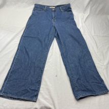 Levis Mens High Waisted Straight Classic Jeans Blue 5 Pocket Zipper Denim 32x29 - £15.50 GBP