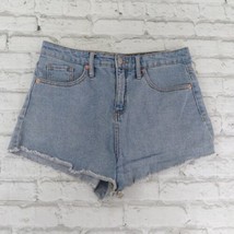 Wild Fable Shorts Womens 8 Blue Denim High Rise Jean Cut Off Shortie - £14.34 GBP