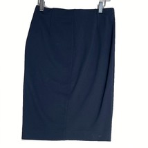 Rose Munde Size M Blue Stretch Midi Pencil Skirt - £14.15 GBP