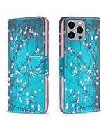 Plum Blossom Leather Case for iPhone 15 Pro Max, Artistic Design - £17.84 GBP