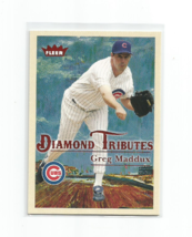 Greg Maddux (Chicago Cubs) 2005 Fleer Diamond Tributes Card Insert #10DT - £3.96 GBP