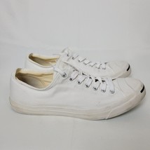 Converse Jack Purcell Size 12 Men&#39;s Triple White Low Top Shoes Sneakers EUC - £31.14 GBP