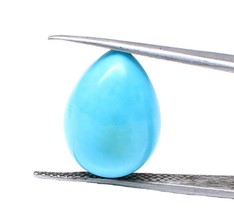 8.50Ct Natural Minado Azul Turquesa Para Pera Astrología Piedra Preciosa - £35.47 GBP