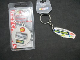 Lot of 2 - NASCAR Jeff Gordon 24 Keychain - Key Ring Keychains - £4.64 GBP