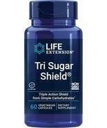 Life Extension Tri Sugar Shield 60 vegetarian capsules - $507.88 MXN