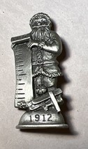 Christmas Memories of Santa Collection 1912 FORT USA Vintage Pewter Brooch - £17.96 GBP