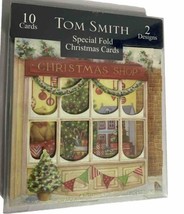 Pack of 10 Special Fold Shop Window Design Christmas Greeting Cards - £7.89 GBP