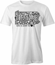 STATE MANDALA PENNSYLVANIA TShirt Tee Short-Sleeved Cotton CLOTHING S1WS... - $25.13 CAD+