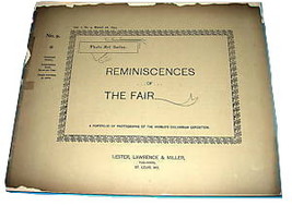 1893 Chicago Worlds Fair REMINISCENCES Photo Book Series 1,9 - $23.03
