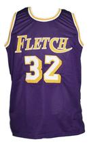 Fletch Movie Chevy Chase Basketball Jersey New Sewn Purple Any Size image 4
