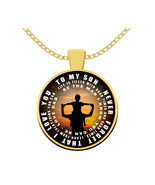 Father and Son Necklace Be the Man I know You can be Birthday Gift for S... - £33.41 GBP