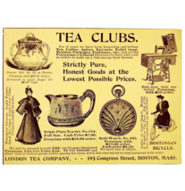 London Tea Company Clubs 1897 Advertisement Victorian Bikes Gifts ADBN1qqq - $19.99