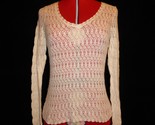 Ann Taylor Petites Top Blouse Long Sleeve Ivory Cream Lace Size SP Small... - $19.75