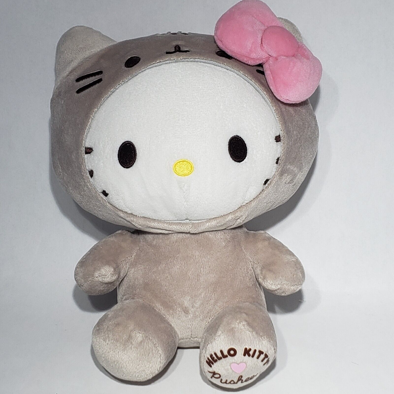 Hello Kitty X Pusheen 2021 Hello Kitty Costume 9.5" Plush Pink Bow Sanrio Gund - $59.95