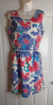 Super Pretty Vintage Custom Made Lined Sleeveless Floral Dress - see Des... - $14.25