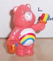 1984 Kenner Care Bears Cheer Bear Mini Pvc Figure Vintage 80&#39;s #2 - £11.60 GBP