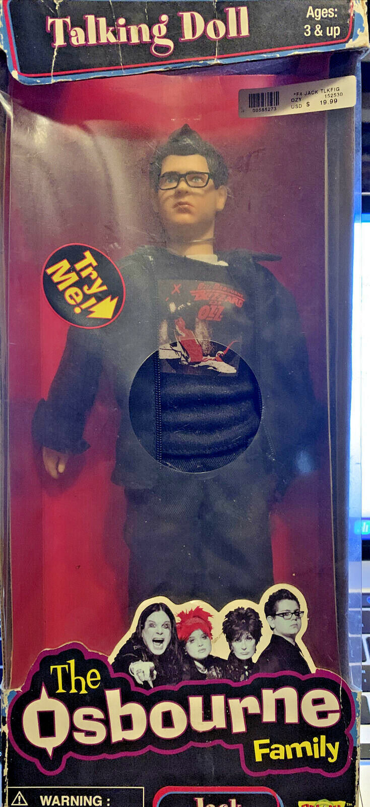 osbourne Family talking doll Jack Osbourne - $24.63