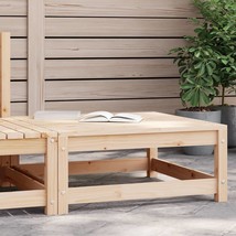 Garden Footstool 70x70x30 cm Solid Wood Pine - £38.41 GBP