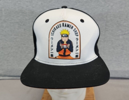 Ichiraku Ramen Shop Black White Cap Hat Adjustable (X2) - $12.87