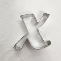 Cookie Cutter Initial Letter X Wilton Brand Monogram Metal - £6.23 GBP