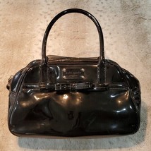 Kate Spade Black Patent Leather Hand Bag With Bow - £90.04 GBP