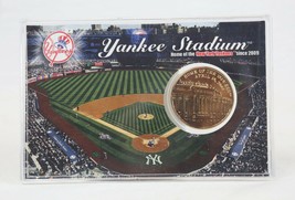 New York Yankee Stadium Highland Mint MLB 24K Gold Overlay Coin - £23.66 GBP