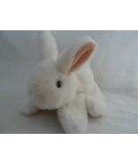 Folkmanis White Bunny Rabbit Hand Puppy Glove Pink Eyes 8&quot; long - £9.61 GBP