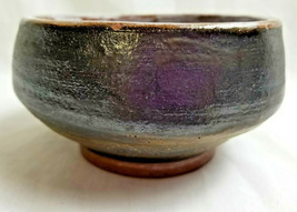 Artist Art Pottery Bowl Glazed Shades of Blue 5” Signed BB - £33.45 GBP